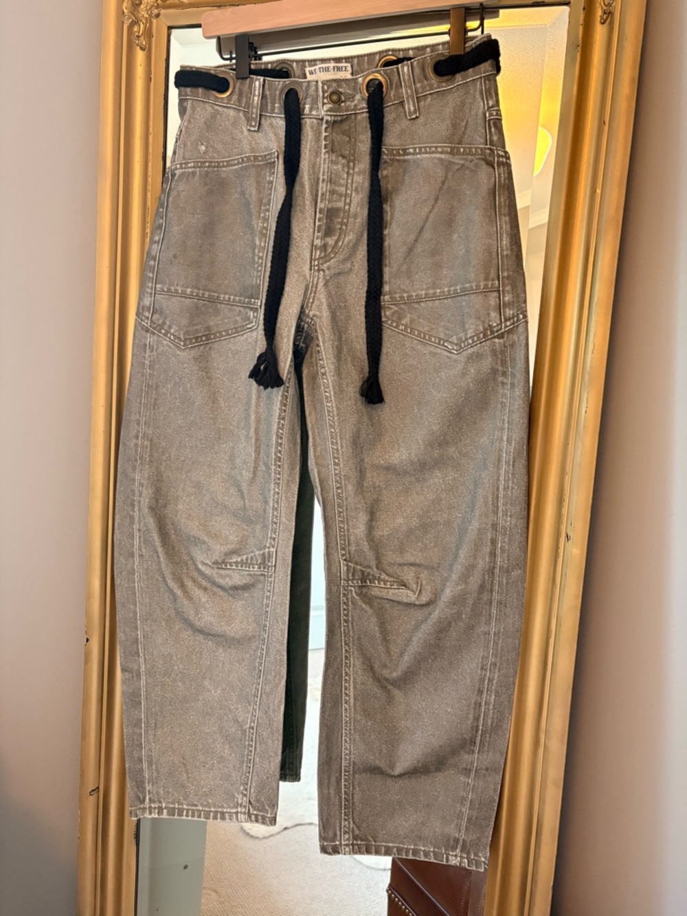 We The Free Coated Moxi Barrel Jeans (Flawed)